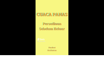 Persediaan Sebelum Keluar ketika Cuaca Panas